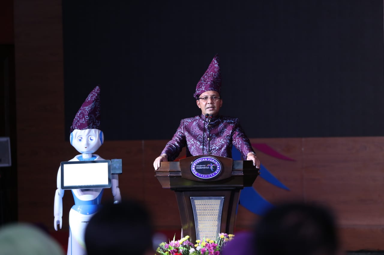 Launching Kalender Event Sulsel 2019, Robot Jemput Tamu, Menari, dan Jadi Ajudan Danny