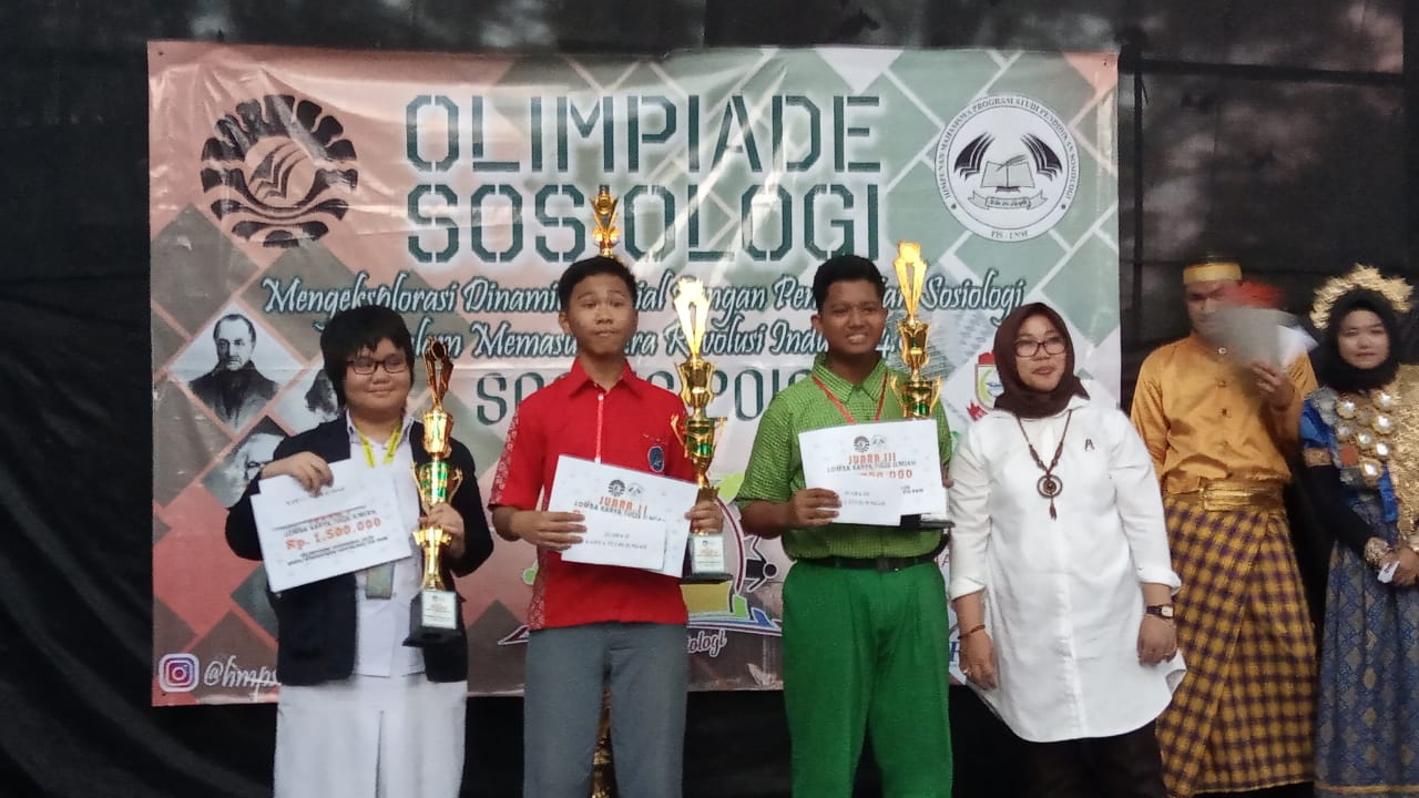 Siswa SMA Insan Cendekia Syech Yusuf Raih Juara 3 LKTI Olimpiade Sosiologi 2019 Tingkat Sulselbar