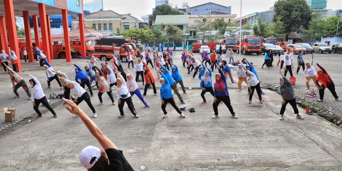 Dukung Program Pemerintah Makassar, DPW Rutin Lakukan Senam Sehat