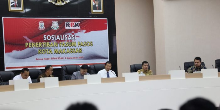 Korsupgah KPK RI dan Pemkot Makassar Sinergi Sosiallisasikan Fasum Fasos