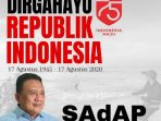 Refleksi Kemerdekaan RI ke 75, SAdAP Harap Generasi Milenial Paham Sejarah